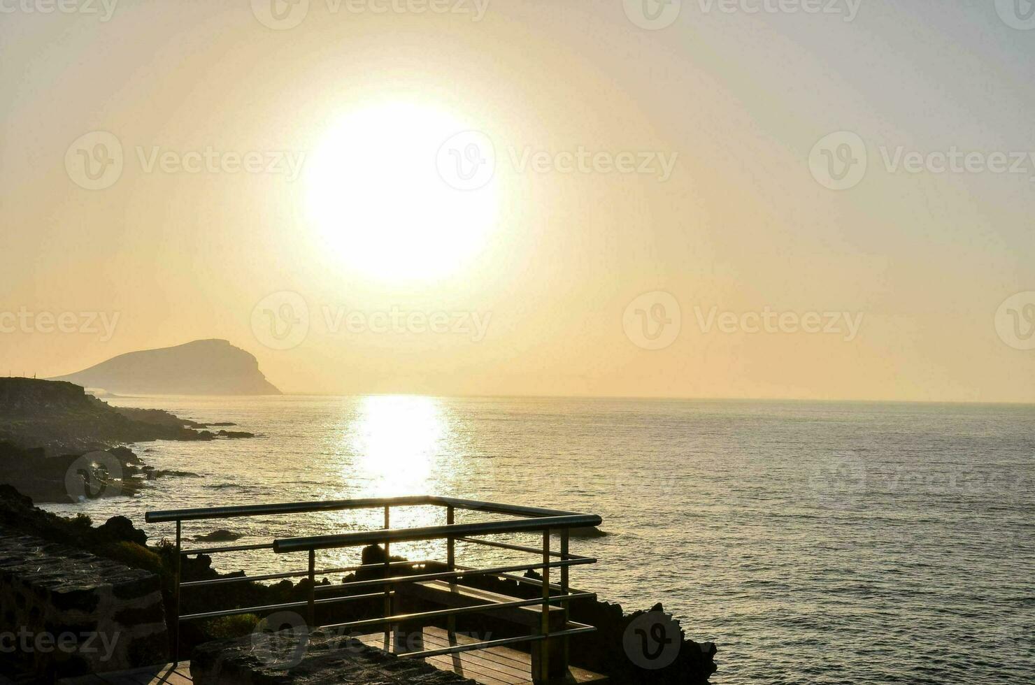 Scenic sunrise view photo
