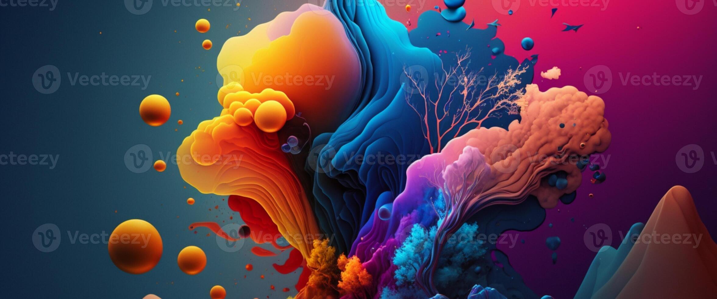 Abstract shape background, geometric colorful backdrop. photo