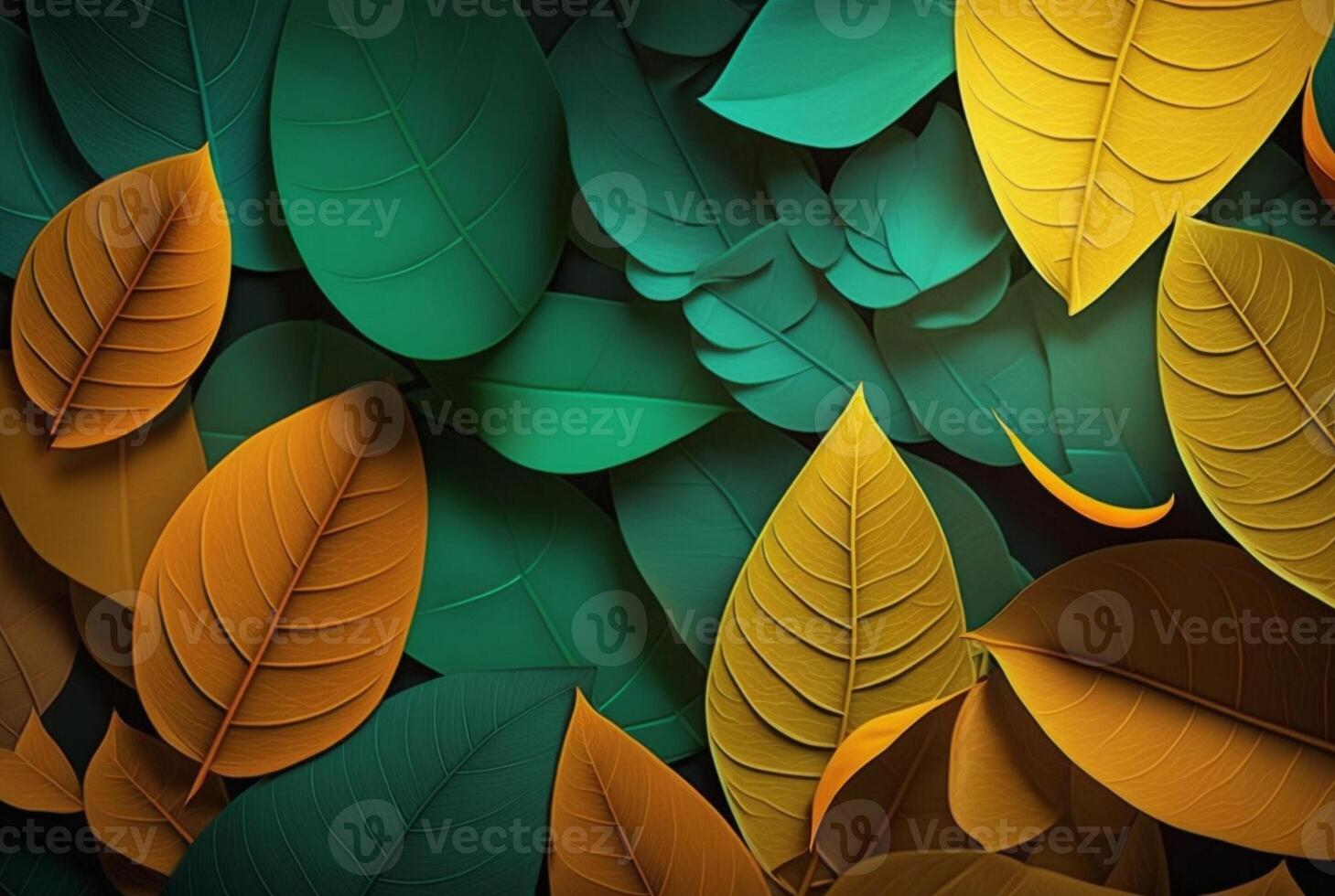 colorful leaves abstract background. photo