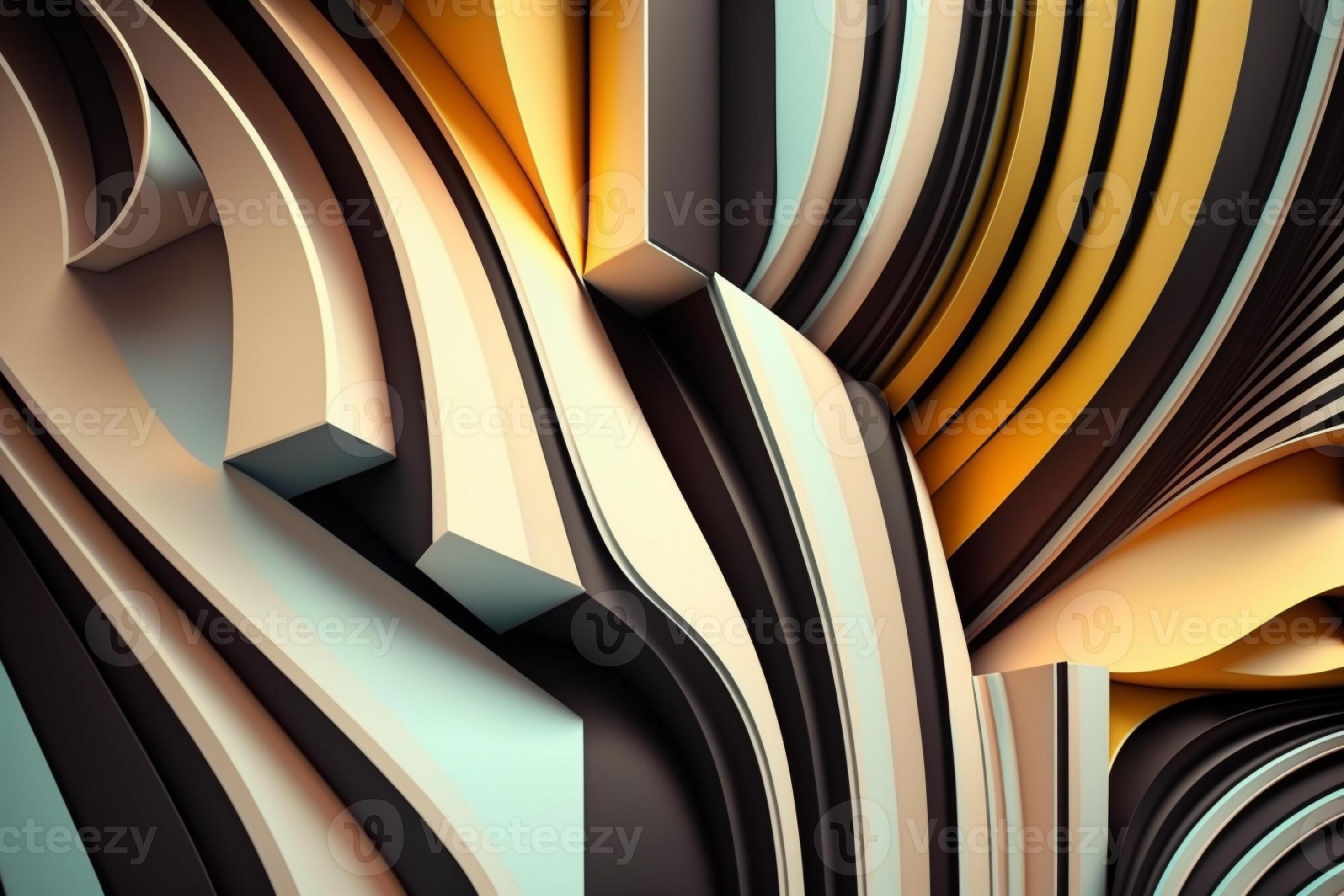 Minimalist abstract art with bold lines and muted colors, generative ai