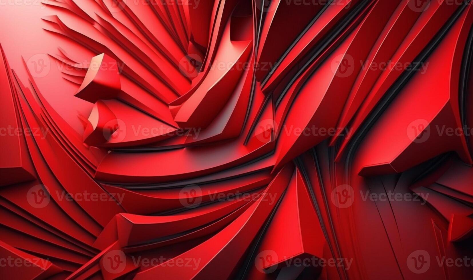 wavy red abstract background. photo