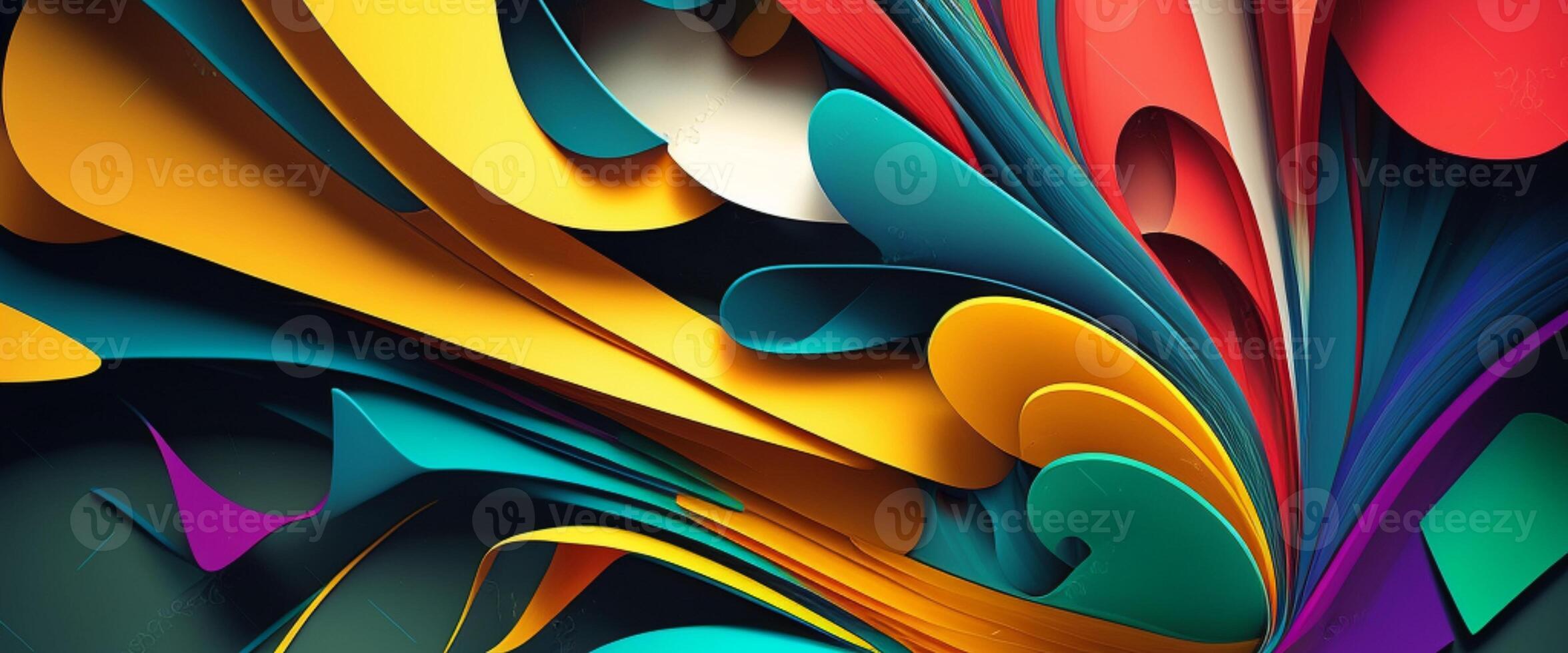 Abstract shape background, geometric colorful backdrop. photo