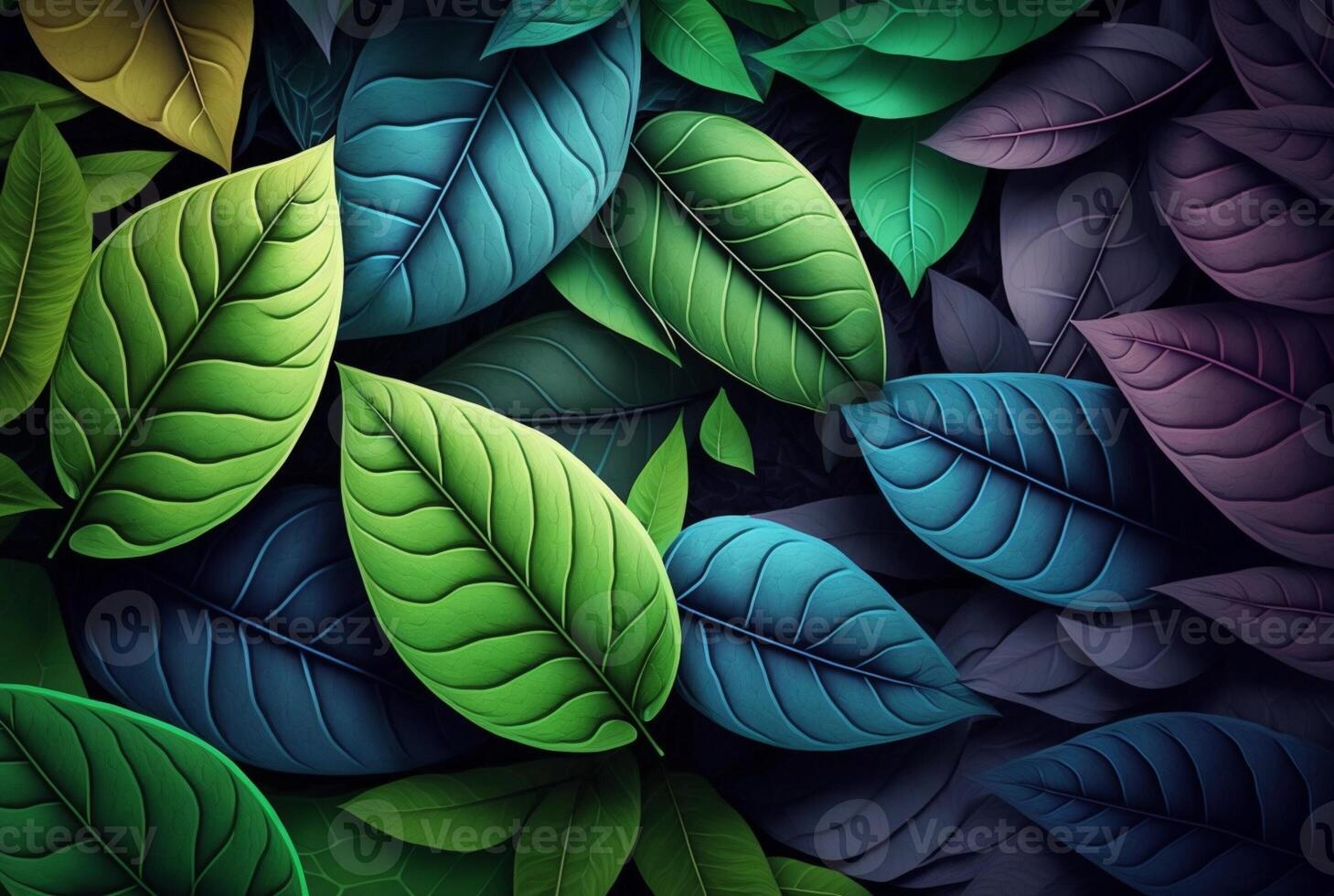colorful leaves abstract background. photo