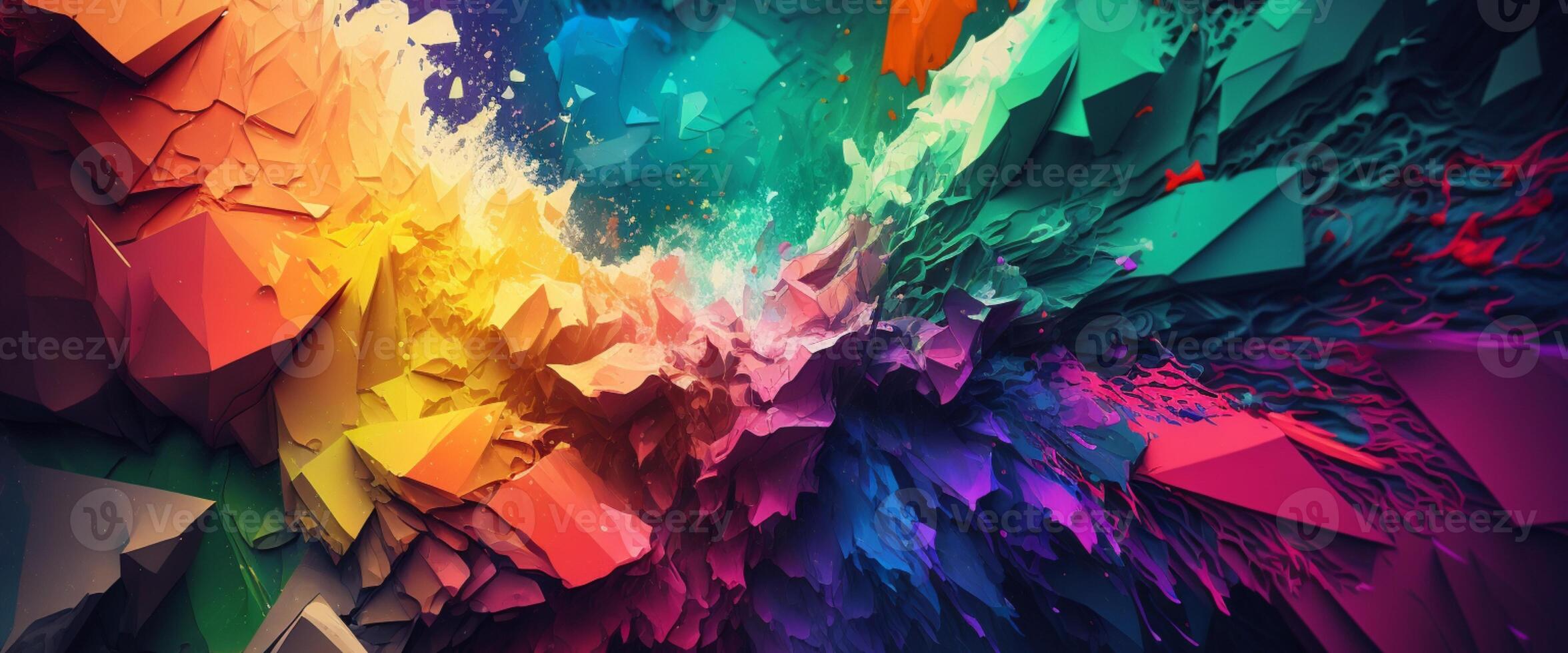 Abstract shape background, geometric colorful backdrop. photo