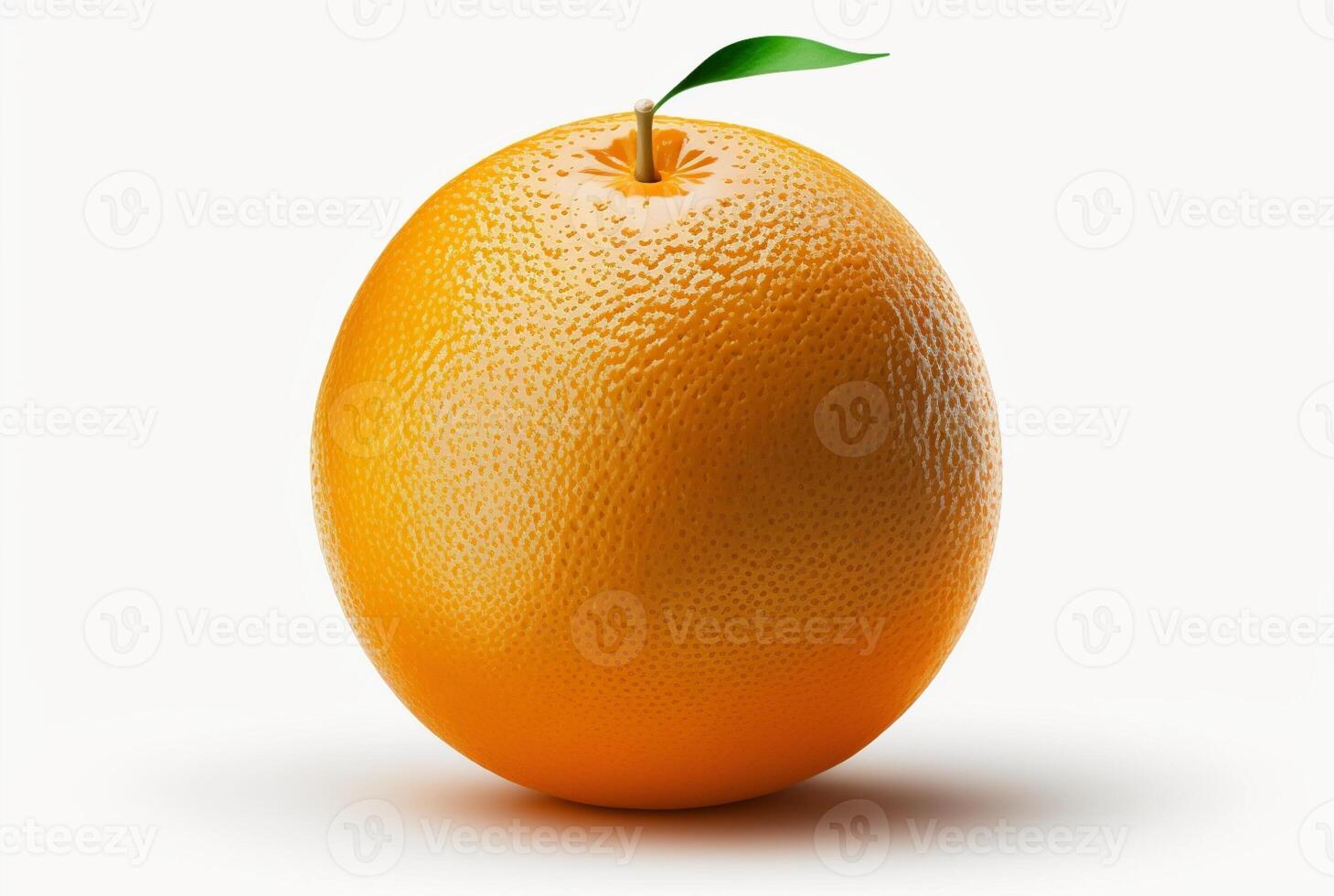 Fresh oranges isolated on white background. photo