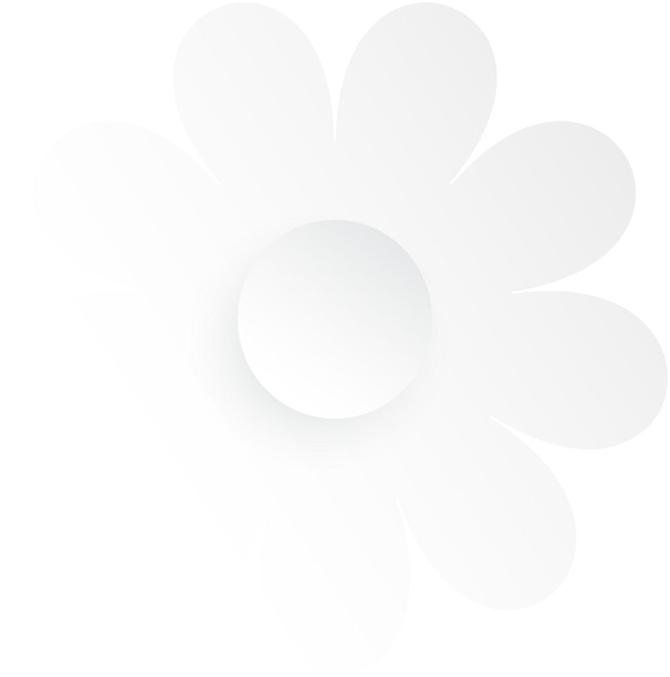 White Flower, Element of floral paper cut. Paper cut of flower shape. Icon of valentine day, gift, ornament, love and spring symbol. Illustration of floral. png