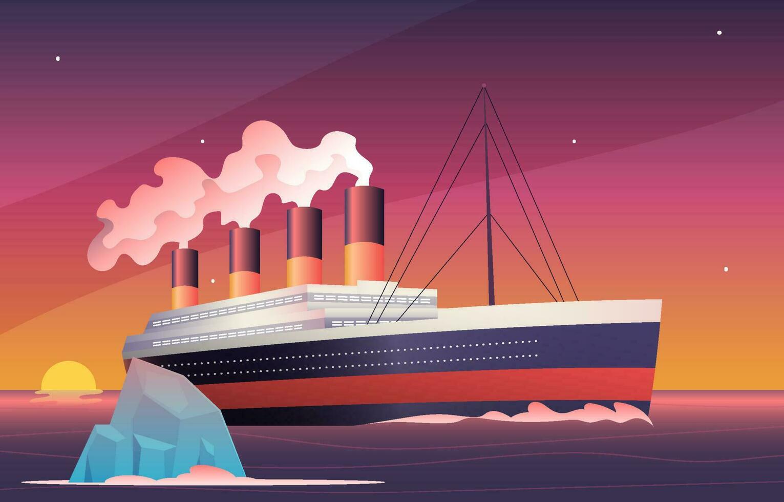 Titanic Remembrance Day Concept vector