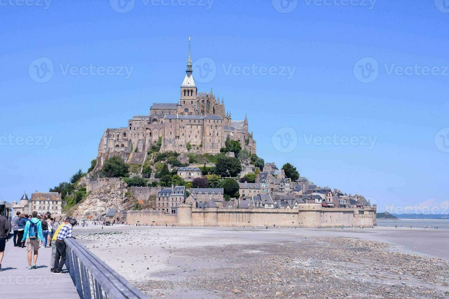 Le Mont Saint-Michel tidal island, Normandy, northern France photo