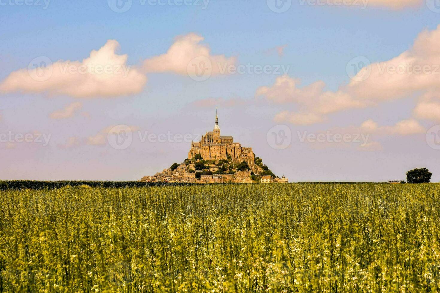 Le Mont Saint-Michel tidal island, Normandy, northern France photo