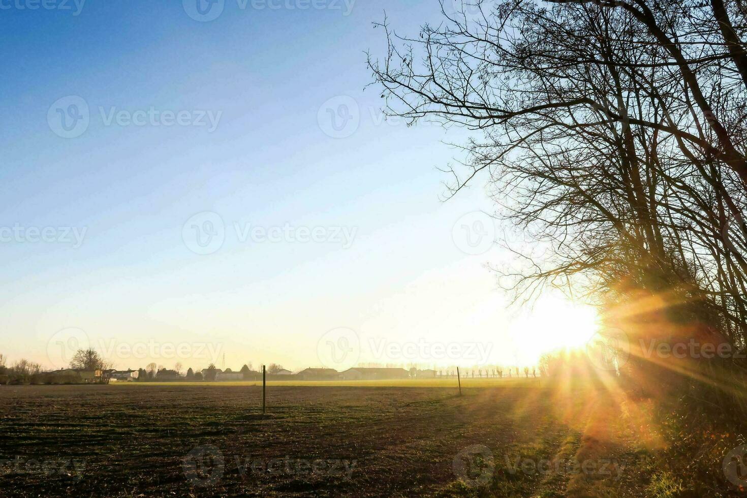 Scenic sunset view photo