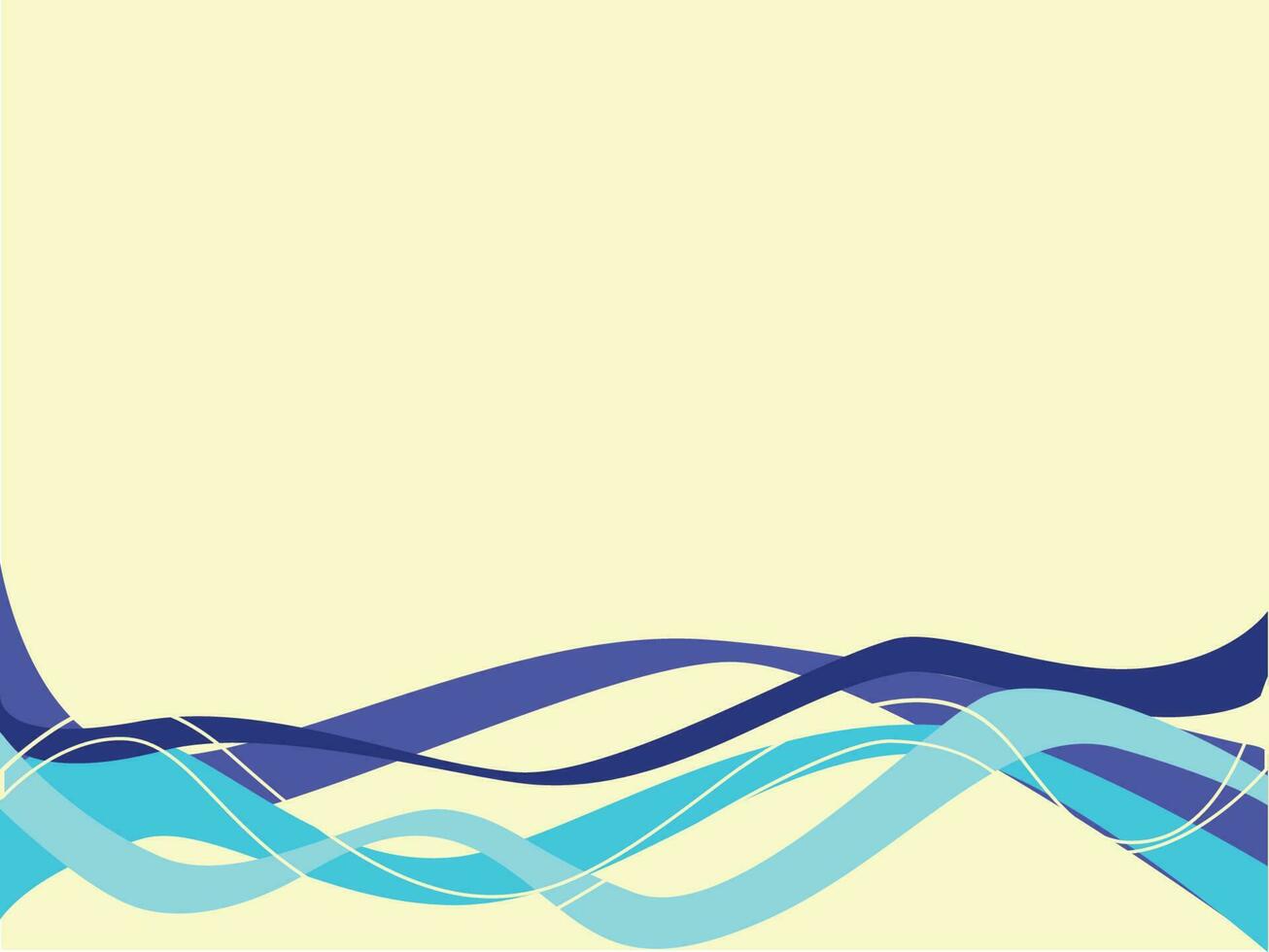 Art  Illustration wave abstract background vector