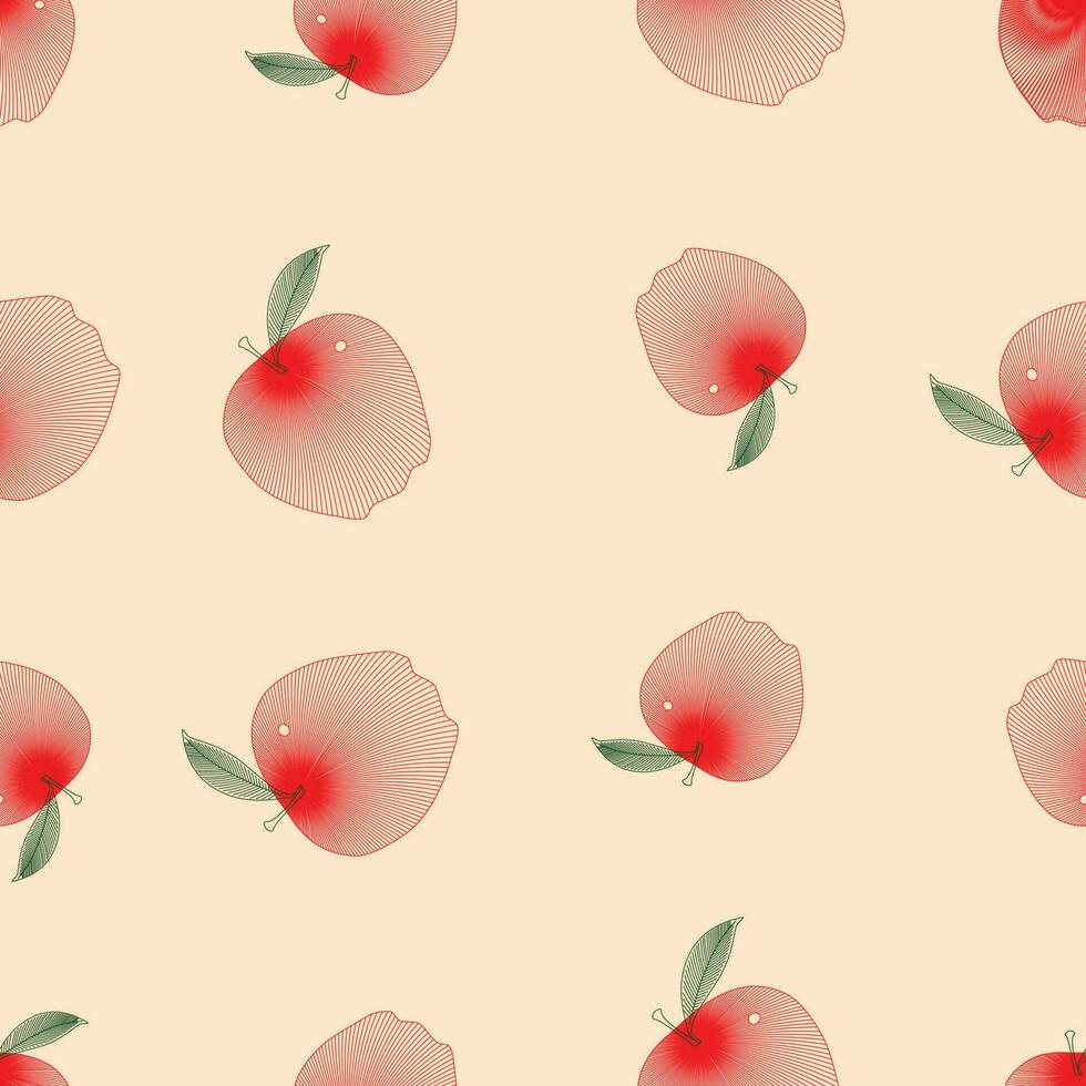 Apple Pattern Seamless vector
