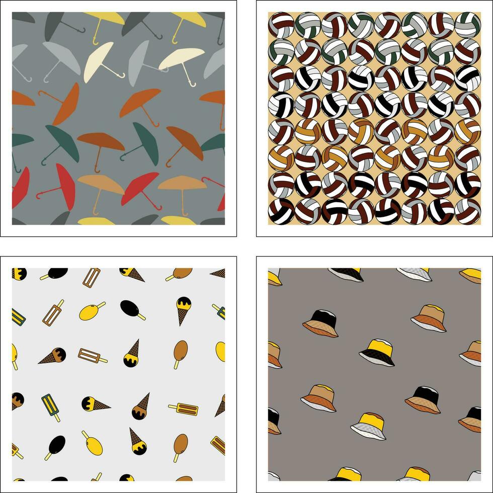 Summer Beach Pattern vector