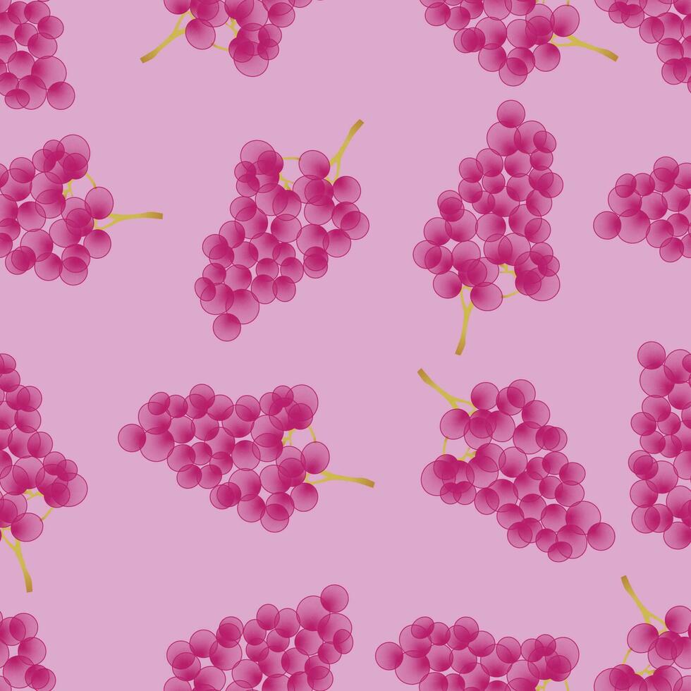 Grape Pattern Seamless vector