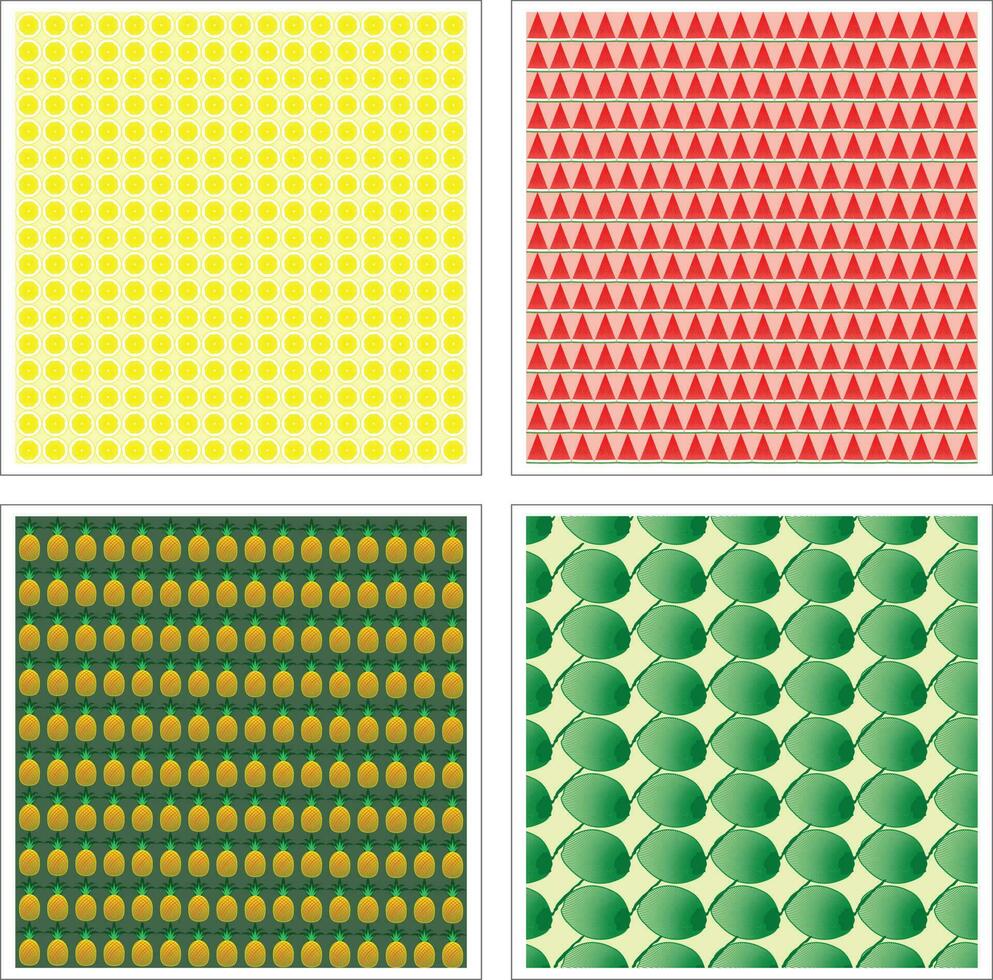 Slice Fruit Pattern vector