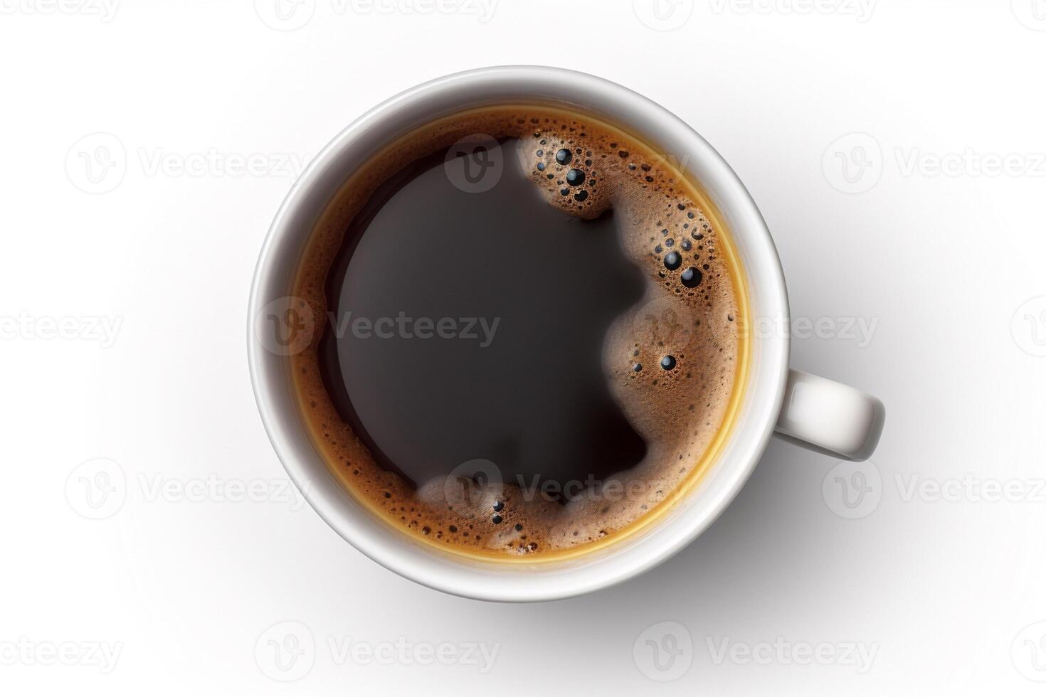 A cup of coffee isolated on white AI Generate photo