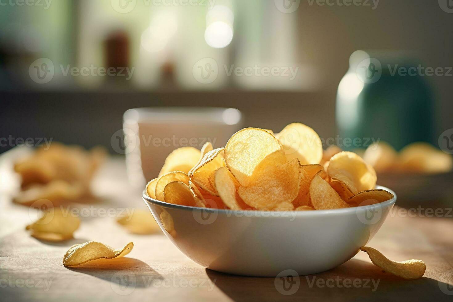 delicioso patata papas fritas ai generar foto