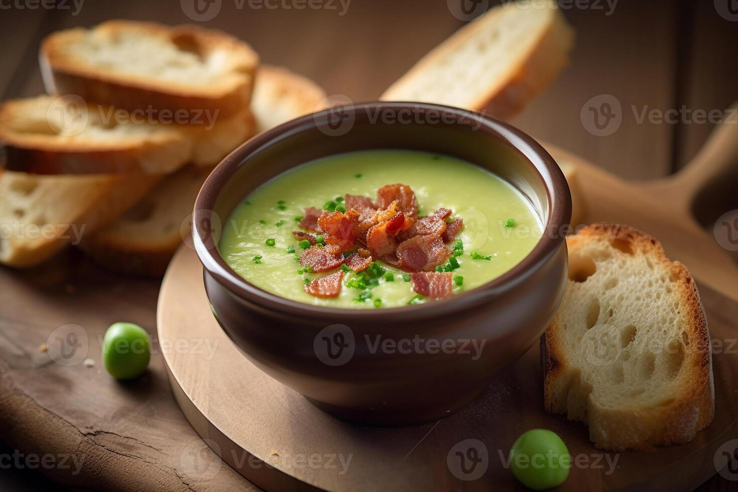 A Bowl of soup AI Generate photo
