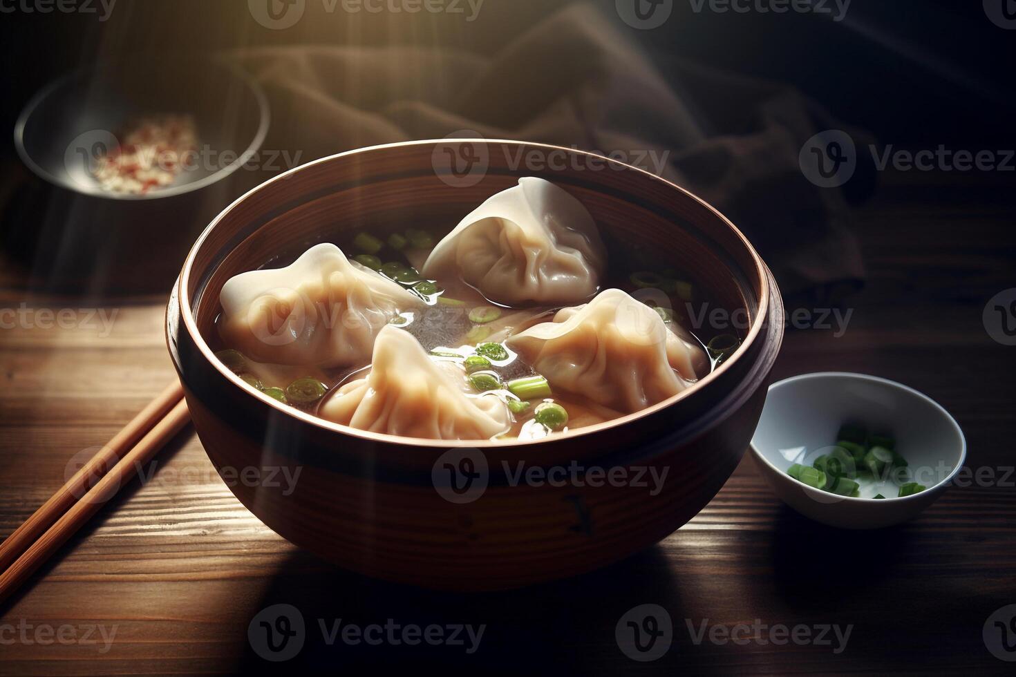 A Bowl of soup AI Generate photo