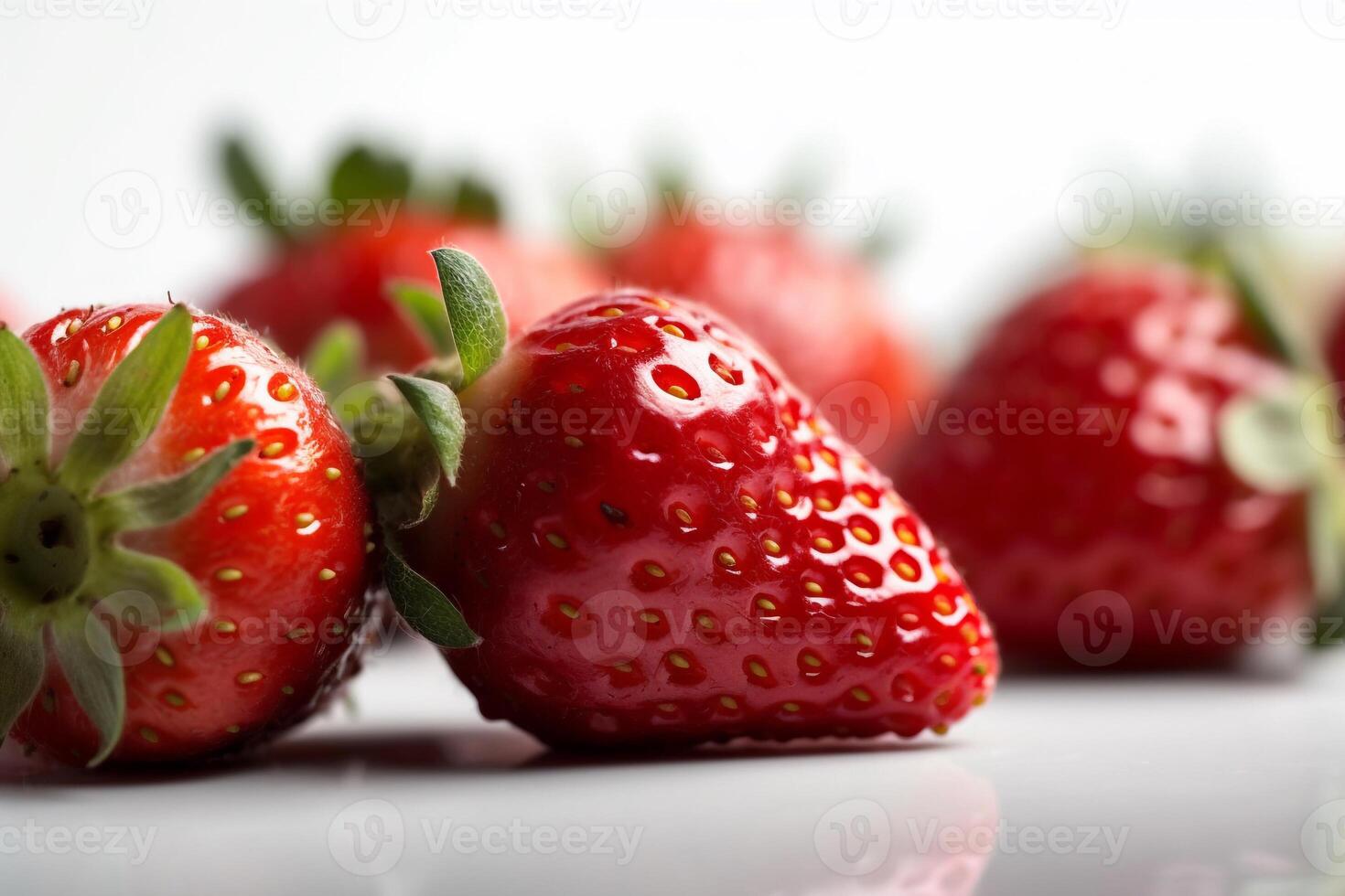 Strawberry on the table ai generate photo