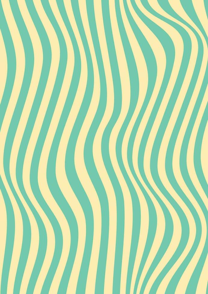 Retro groovy background. Abstract colourful and textured wavy shapes design. 60s 70s vector wallpaper illustration lines.