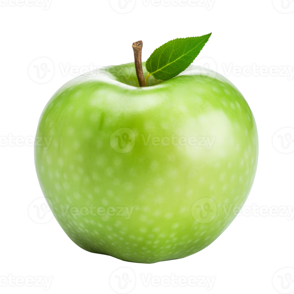 Green apple isolated. Illustration png