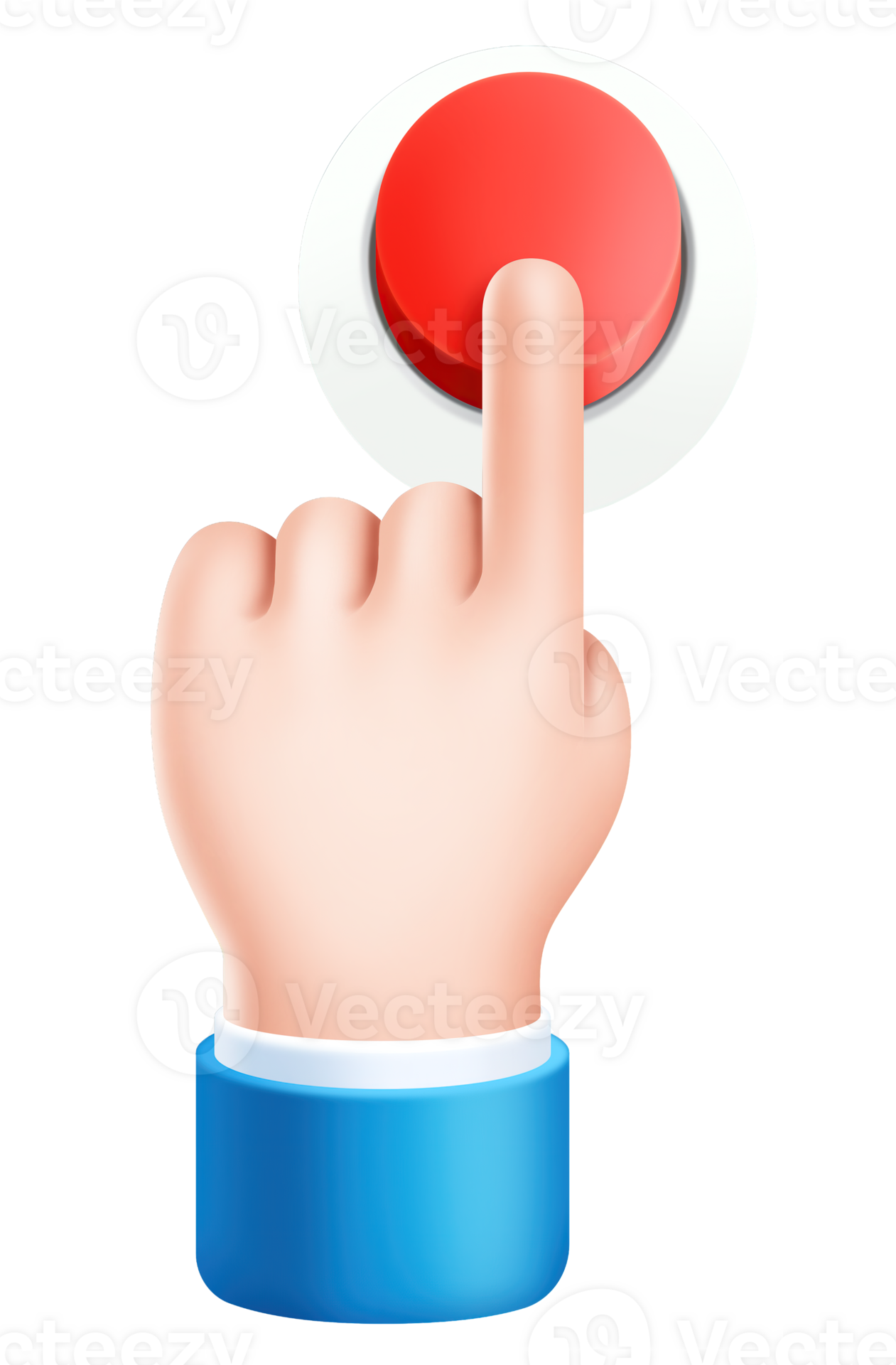 business hand pushing button sign symbol icon 23286040 PNG