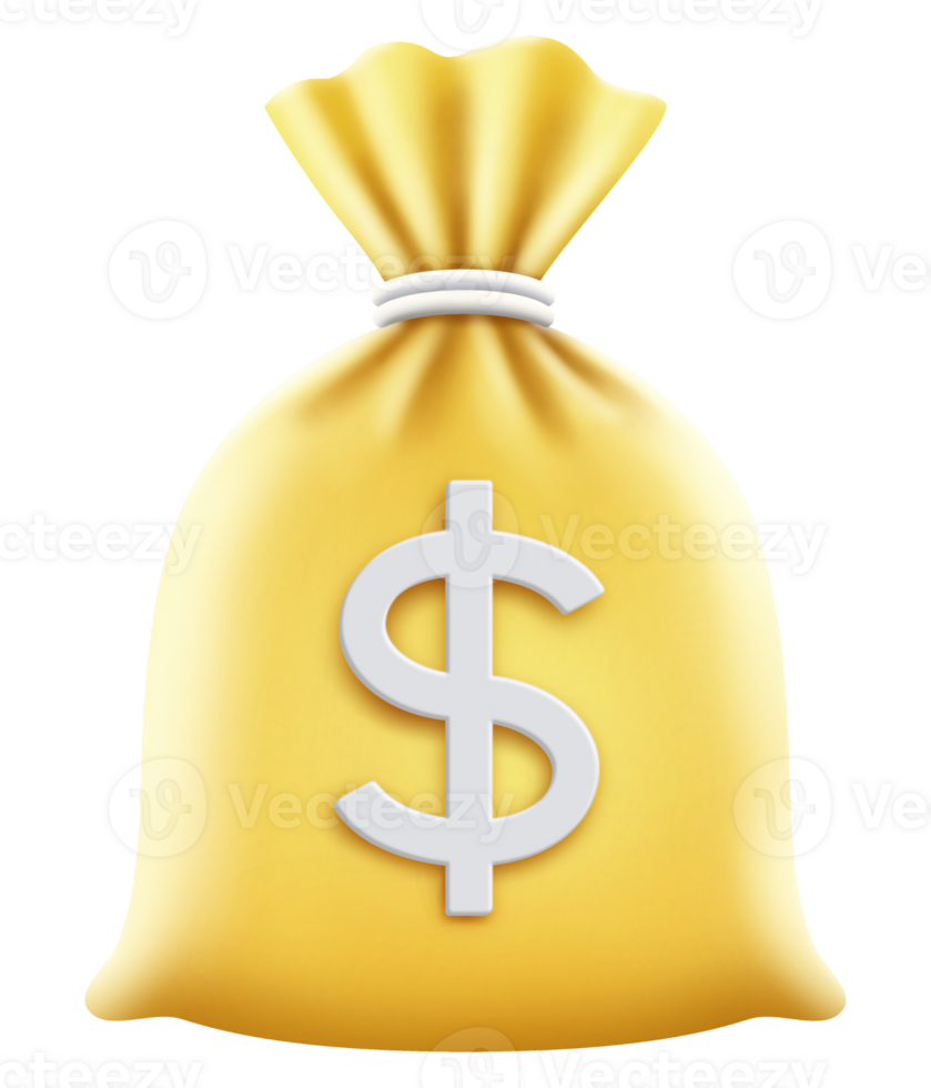 dinero bolso firmar símbolo icono png