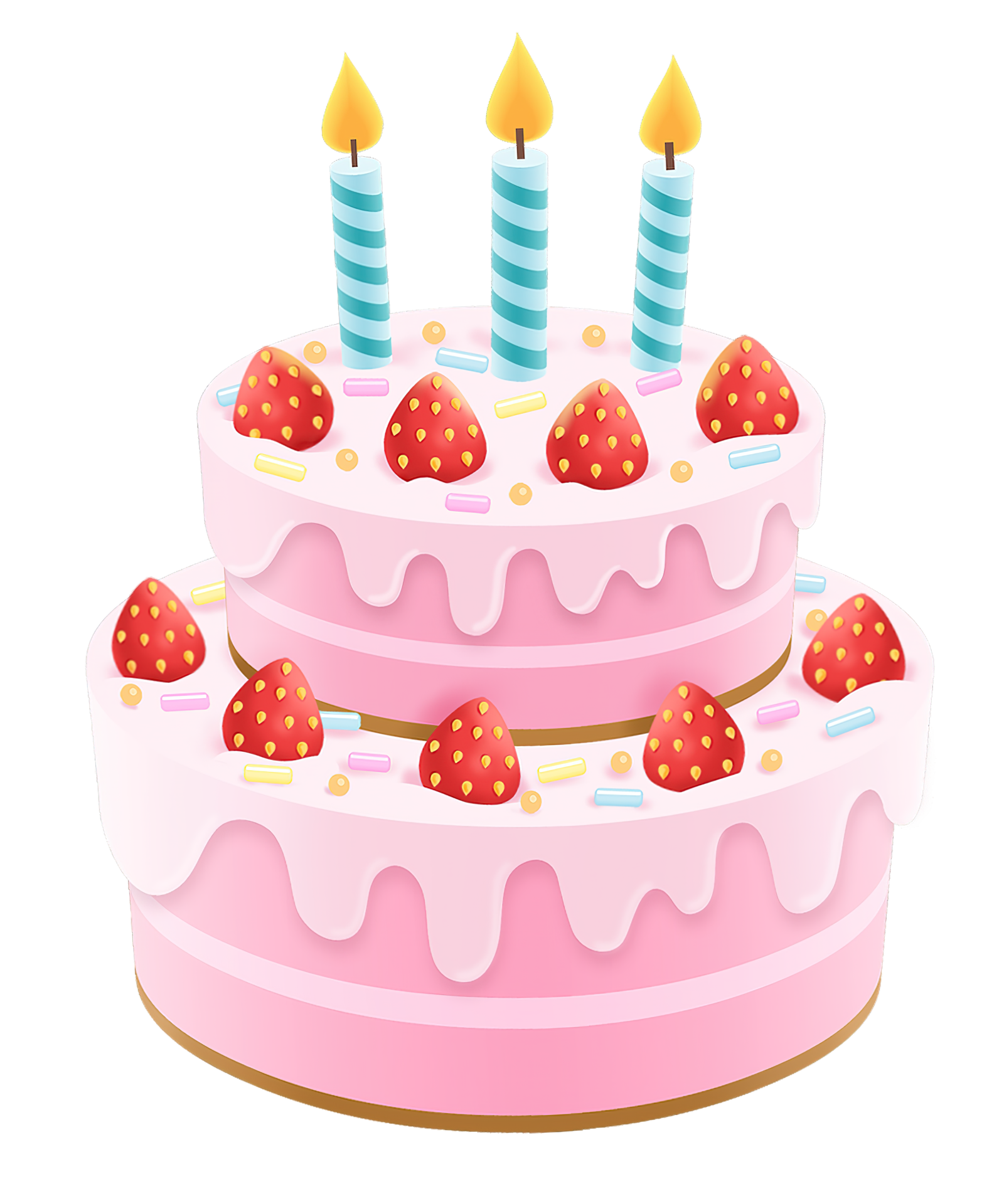 Cherry Birthday Cake Cartoon PNG & SVG Design For T-Shirts