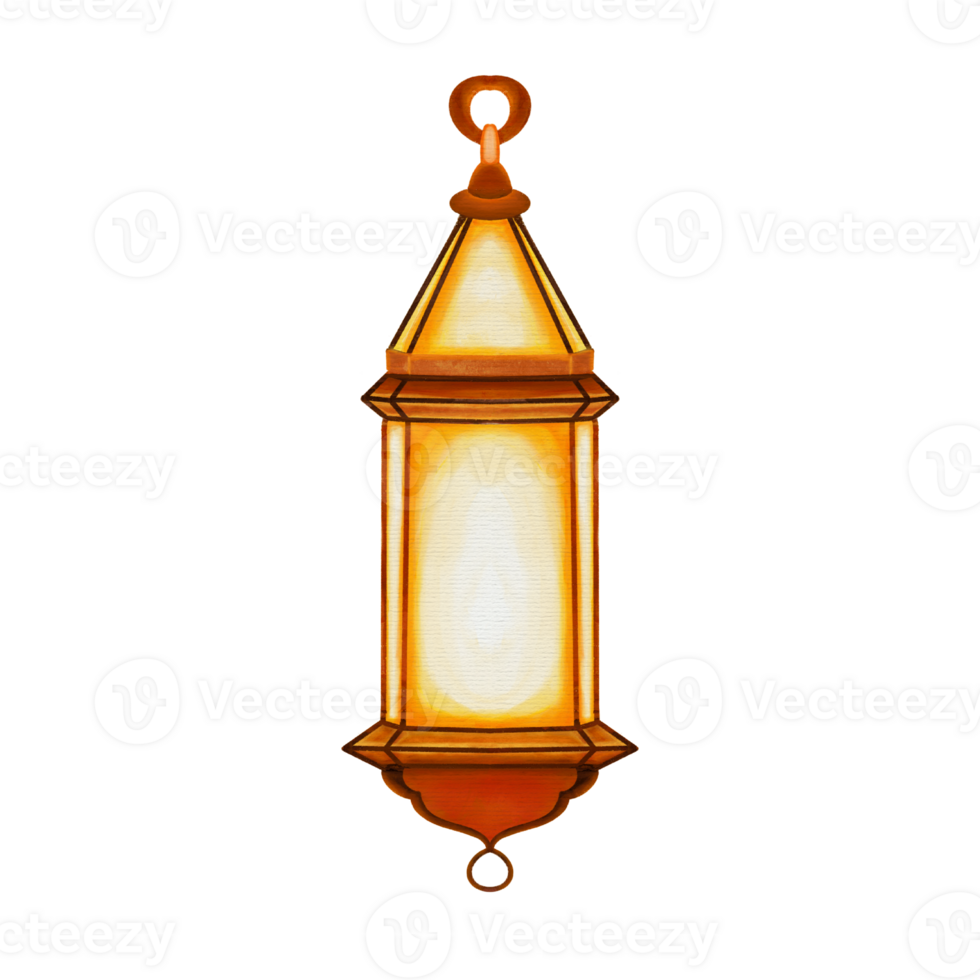 Lantern With Bronze Frame png