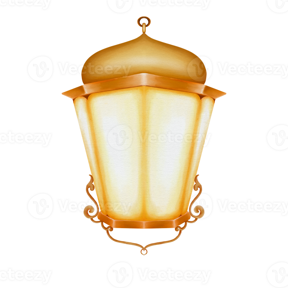 Lantern and Golden Frame png