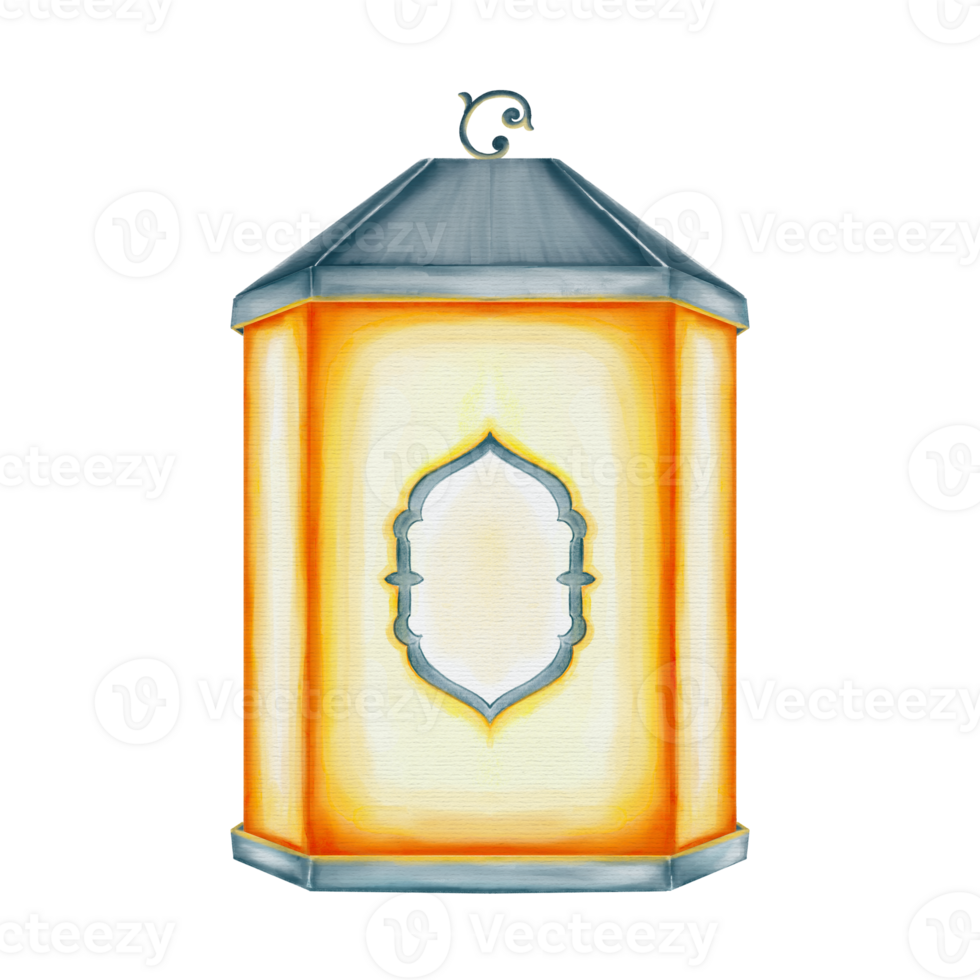 Lantern With Blue Frame png