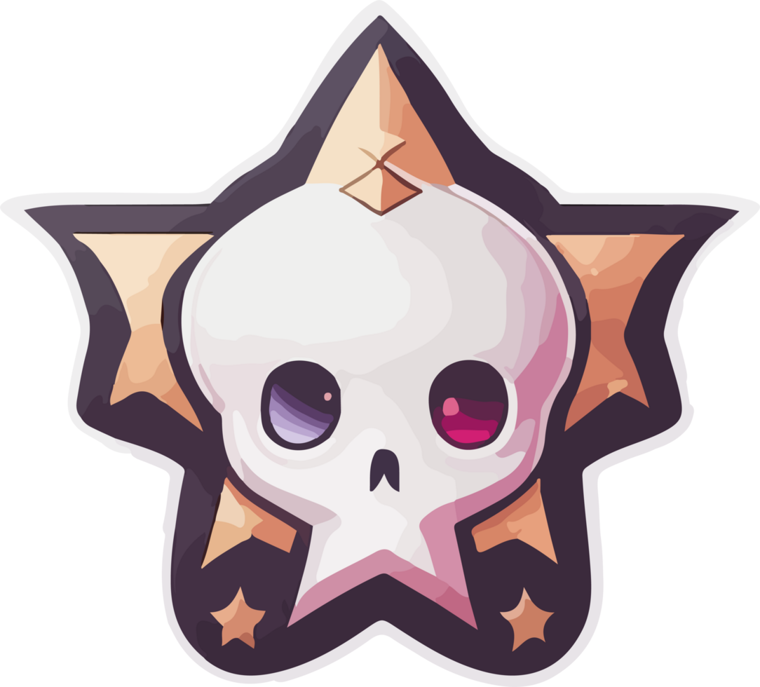 Funny Skull Logo Mascot Design png