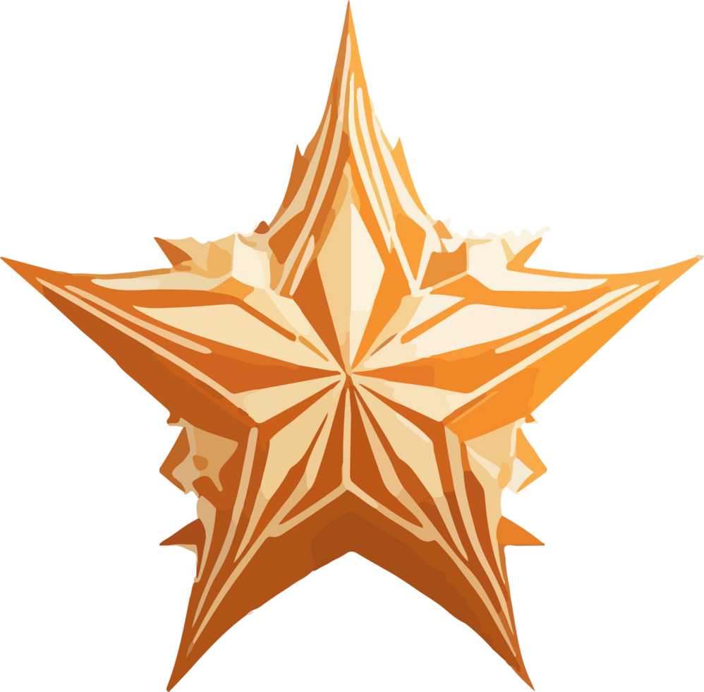 abstrakt Star Logo Konzept ai generativ png