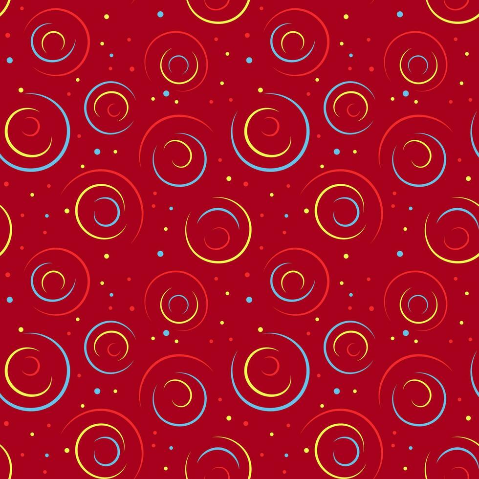 Seamless pattern, festive colorful abstract background with circles. Design for packaging, print, textile, vector