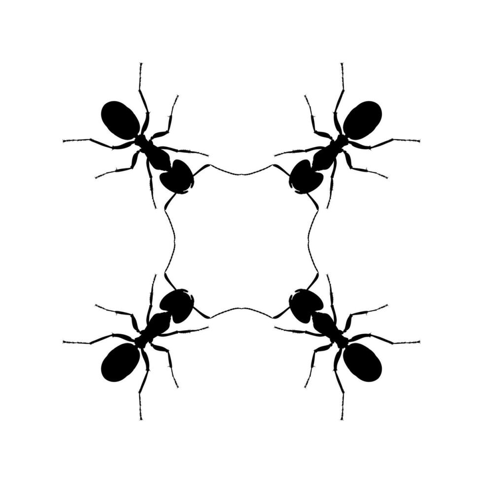 Colony of the Ant Silhouette for Art Illustration, Logo, Pictogram, Website, or Graphic Design Element. Vector Illustration