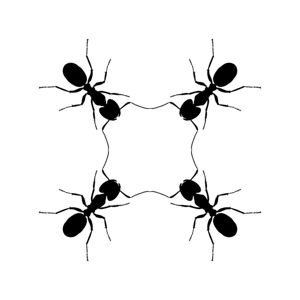 Colony of the Ant Silhouette for Art Illustration, Logo, Pictogram, Website, or Graphic Design Element. Vector Illustration