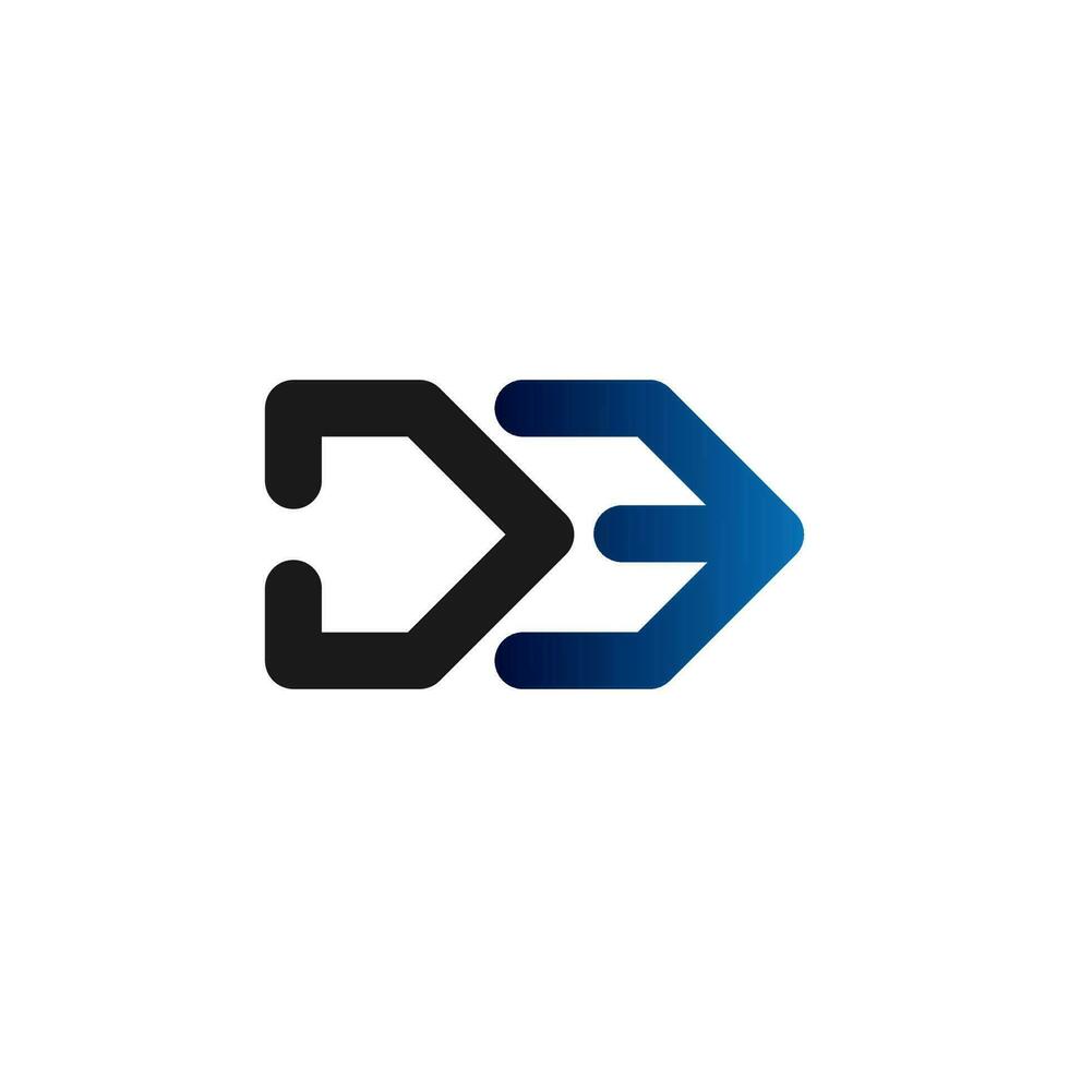 letter D and E finance logo icon vector illustration