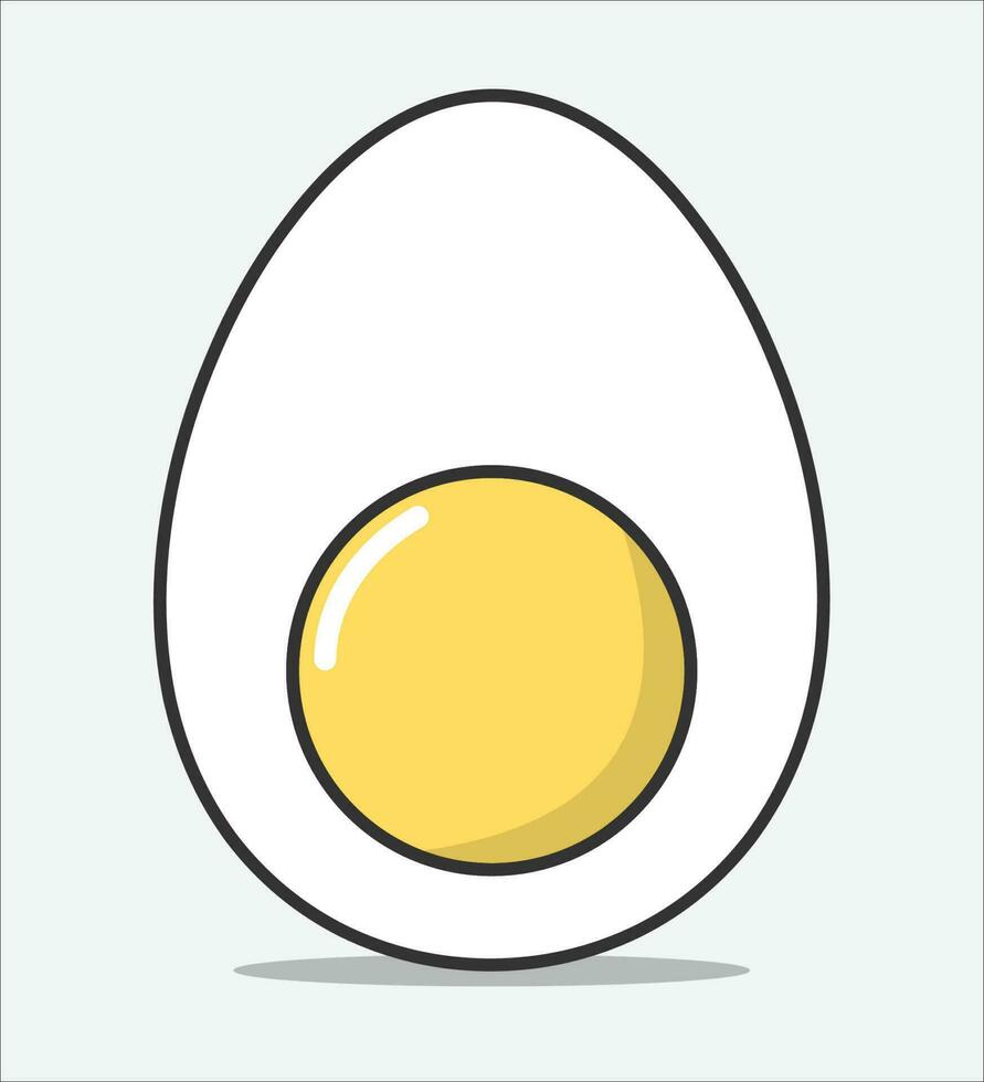 Simple Boiled Egg Vector