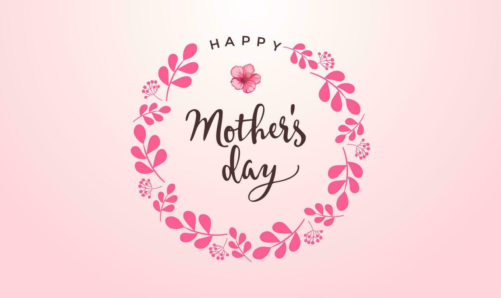 Mother's Day Background with colorful elements and flowers, lettering. Vector symbols of love in the shape of hearts for greeting card design, floral, pastel color.