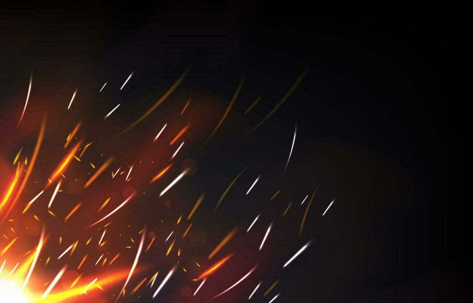 Fire Flare Effect Background vector