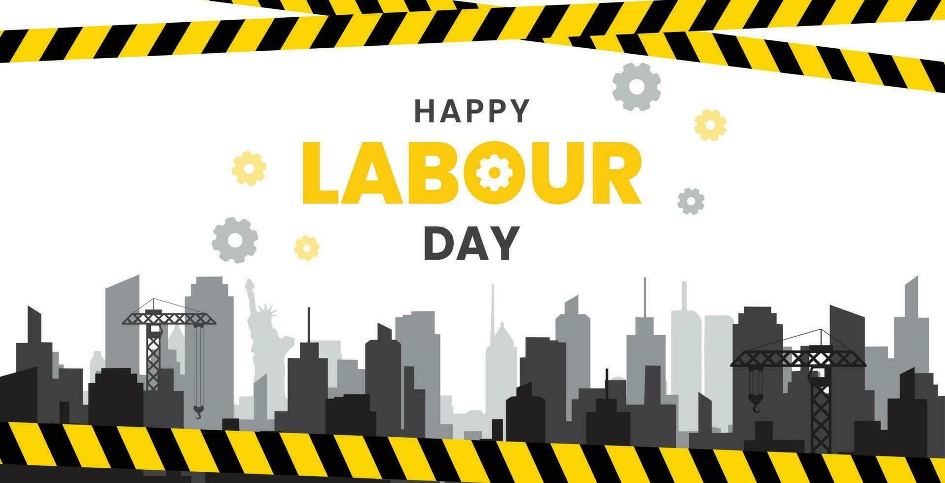 Happy World Labour Day Illustration Vector Design Background 1 May