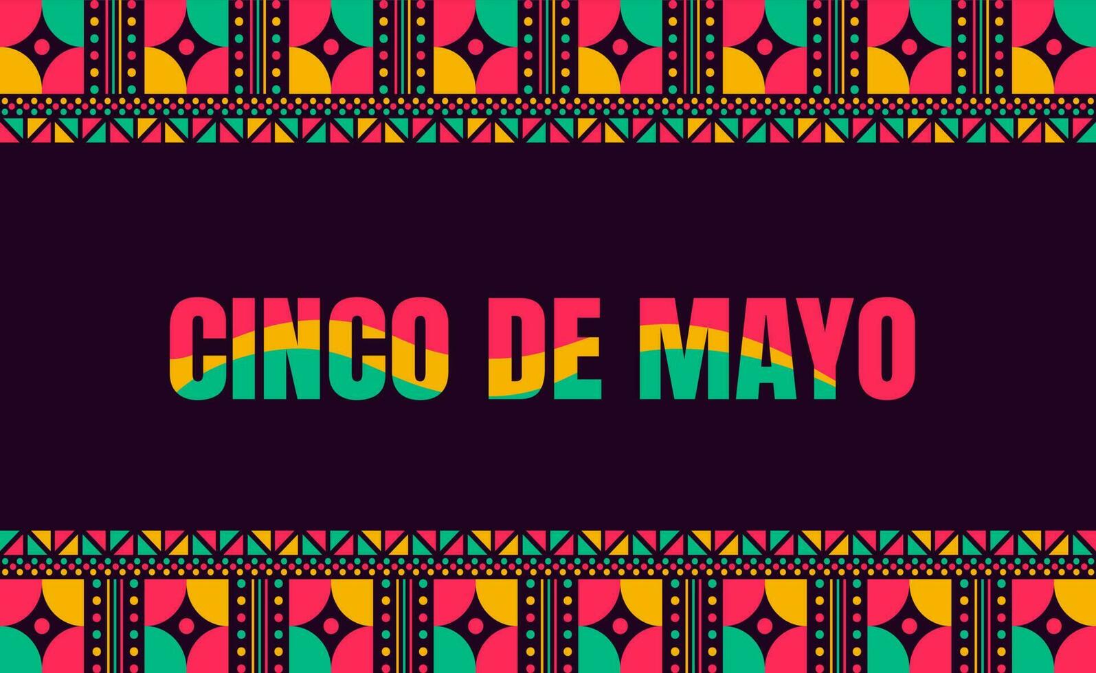 Cinco de Mayo background or banner design template. vector