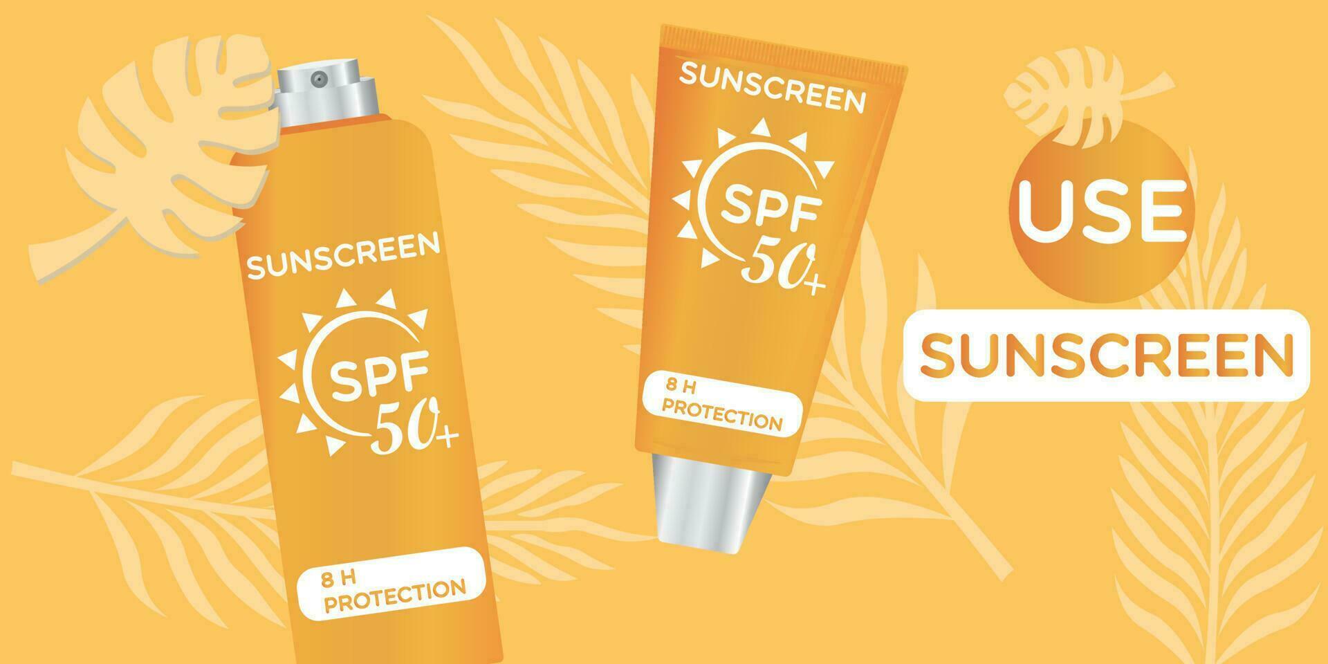 protector solar spf 50 icono, vector, ilustración, símbolo vector