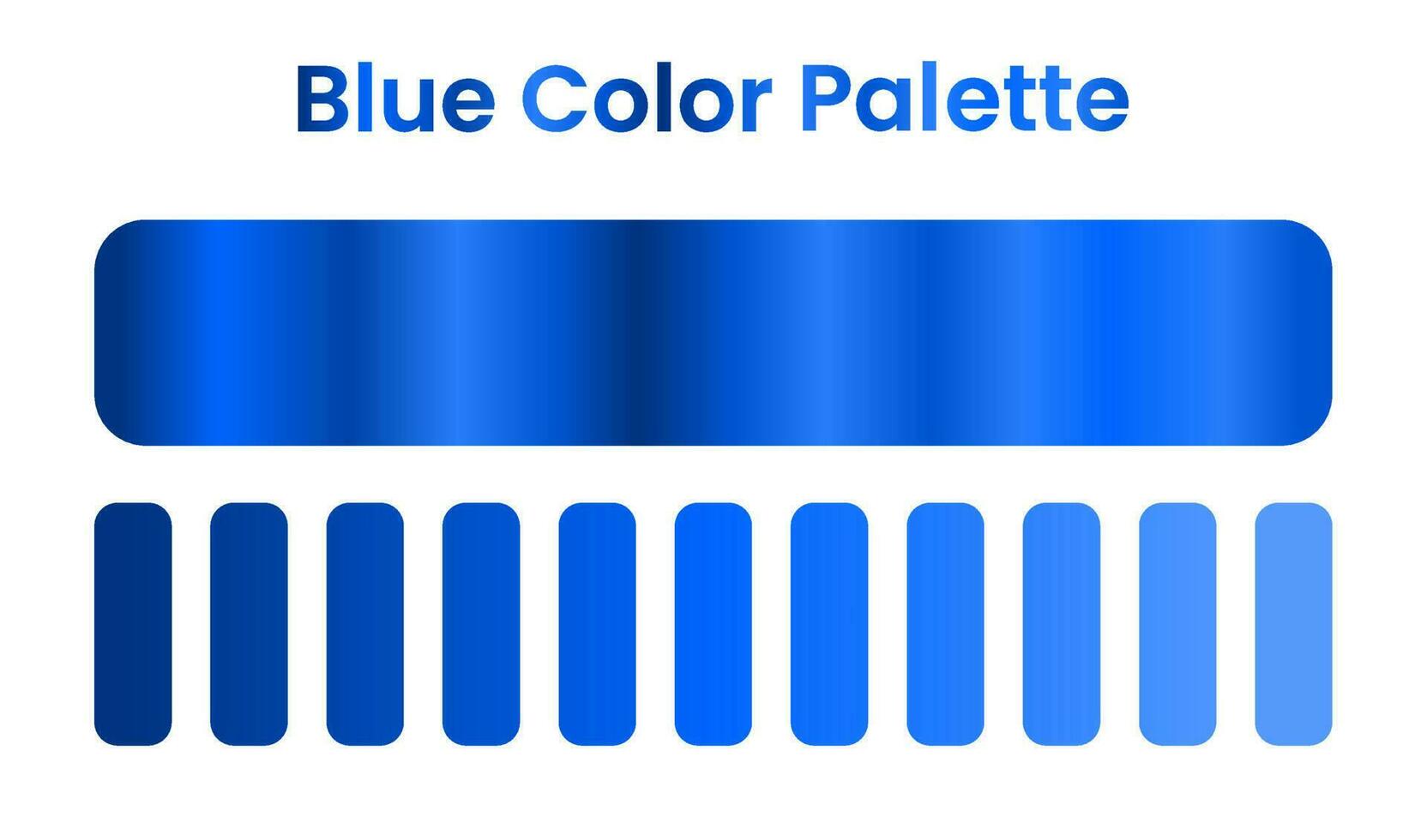 blue color palette. blue gradient. vector