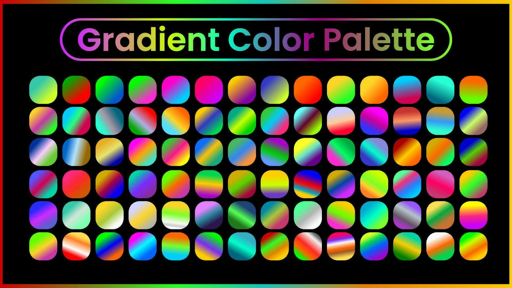 gradient colorful palette. gradient color. vector