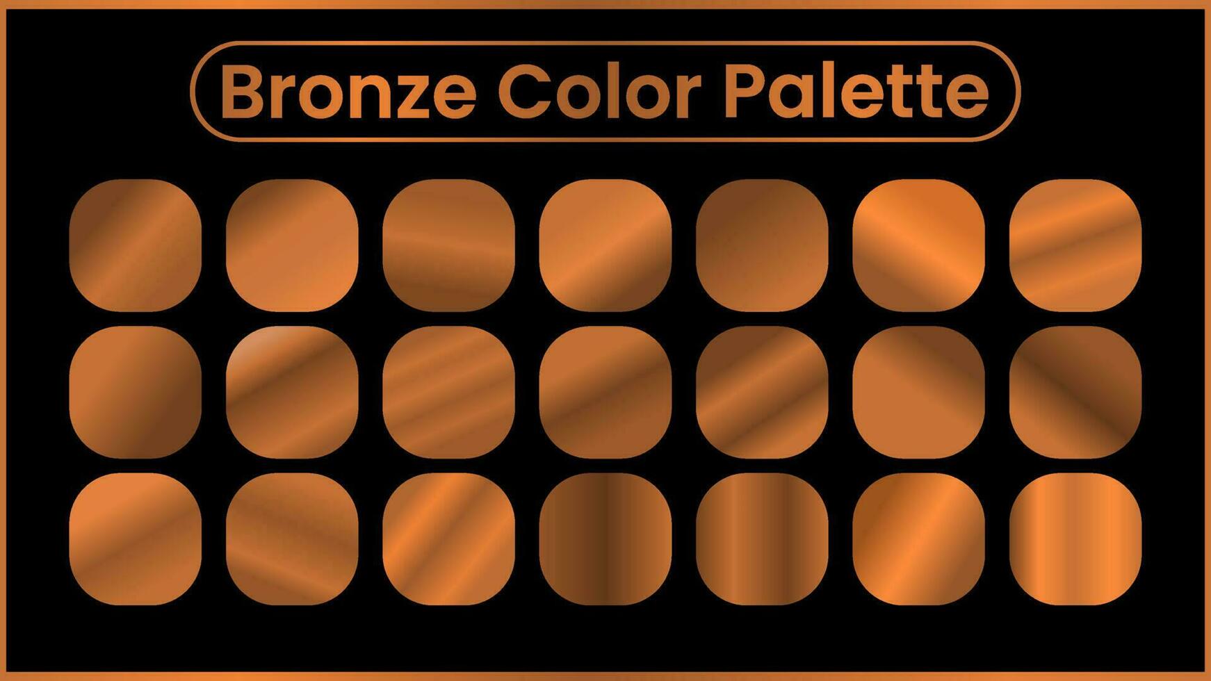 bronze color palette. gradient bronze color 23287384 Vector Art at Vecteezy
