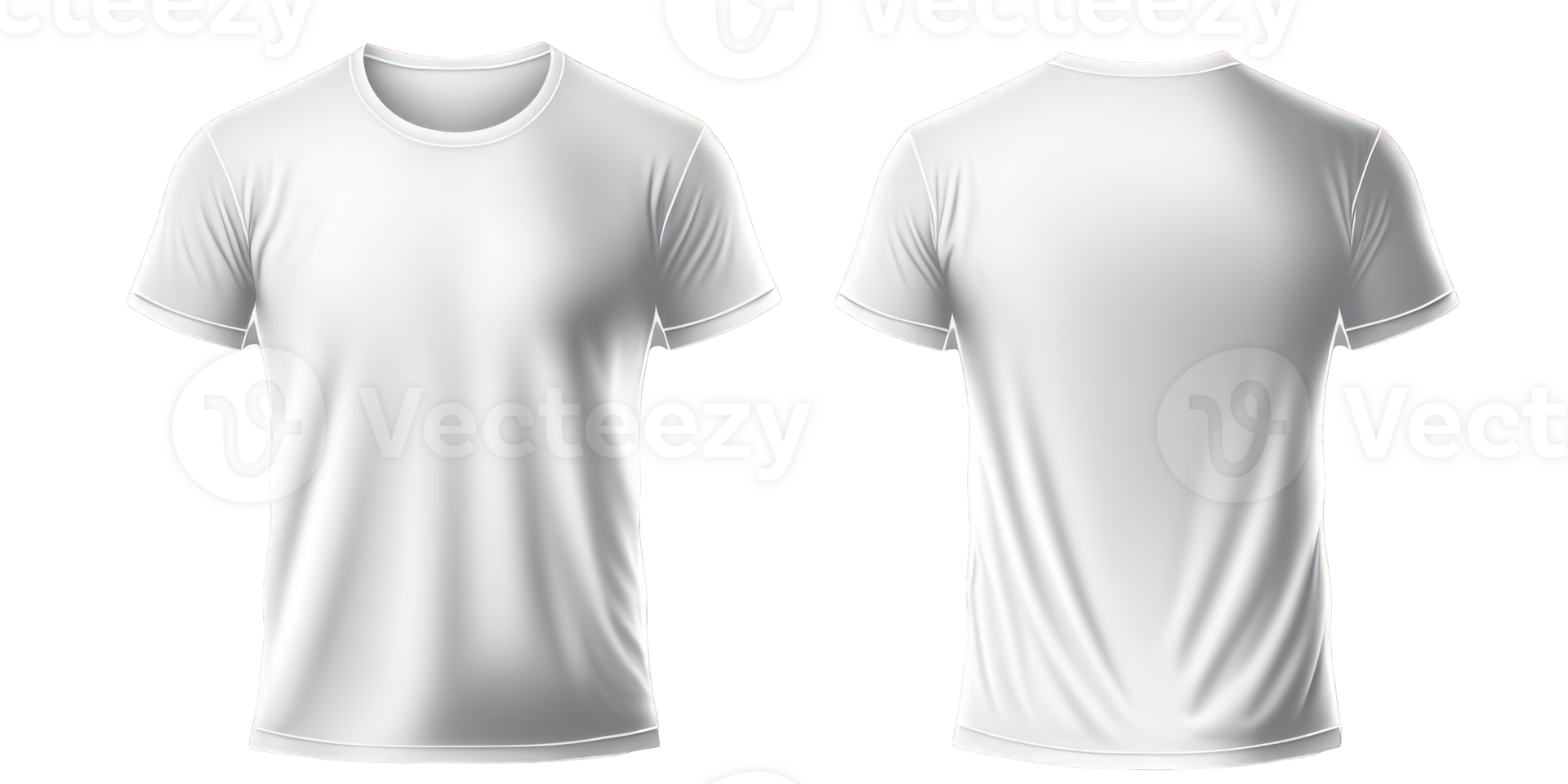 This is an image of a realistic short sleeve t-shirt, placed on a transparent background. png