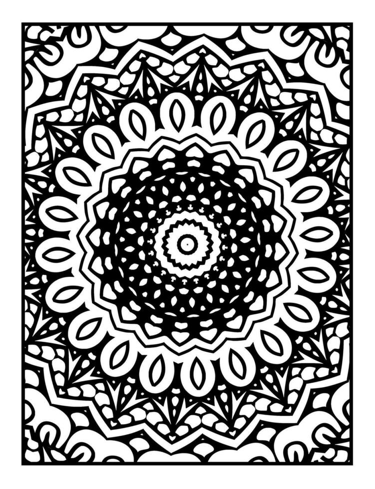 mandala coloring pages. Vector abstract mandala pattern. decoration for interior design.