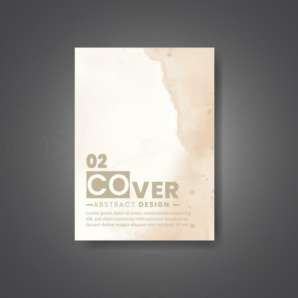 Cover template with watercolor background. Design for your cover, date, postcard, banner, logo. vector